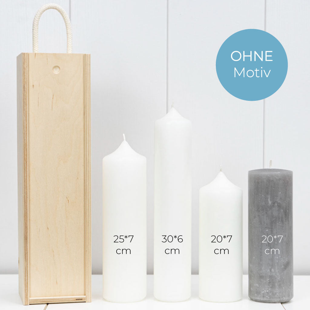 Kerzenbox ohne Motiv bis 30cm