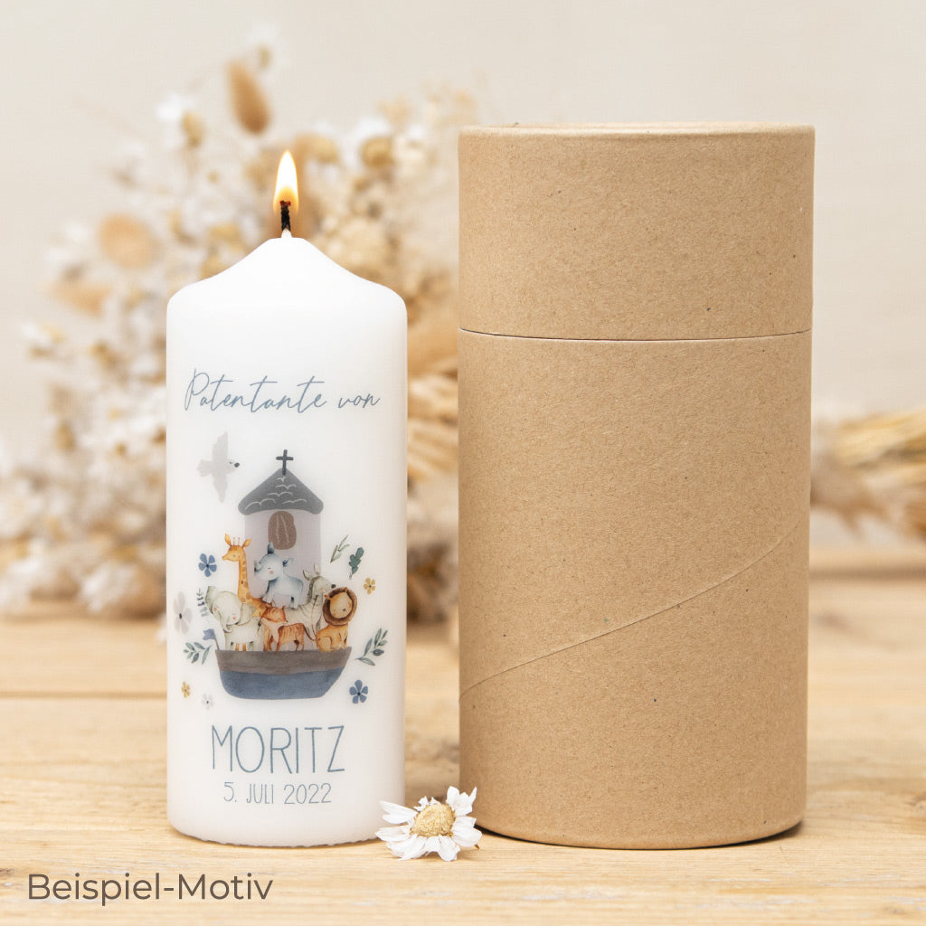 Patenkerze Taufkerze Arche Moritz Patentante