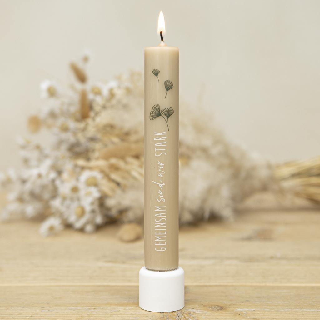 Stabkerze Gemeinsam sind wir stark