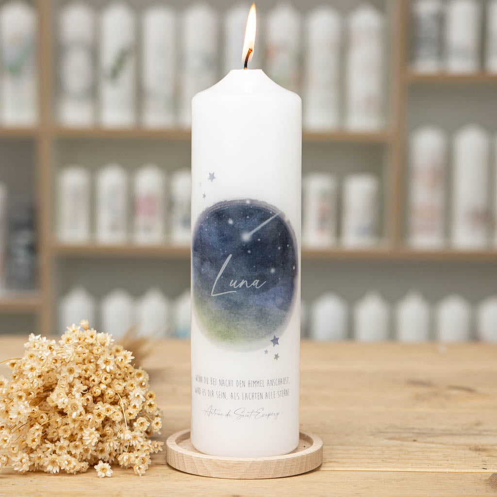 Trauerkerze Sternenkind Luna