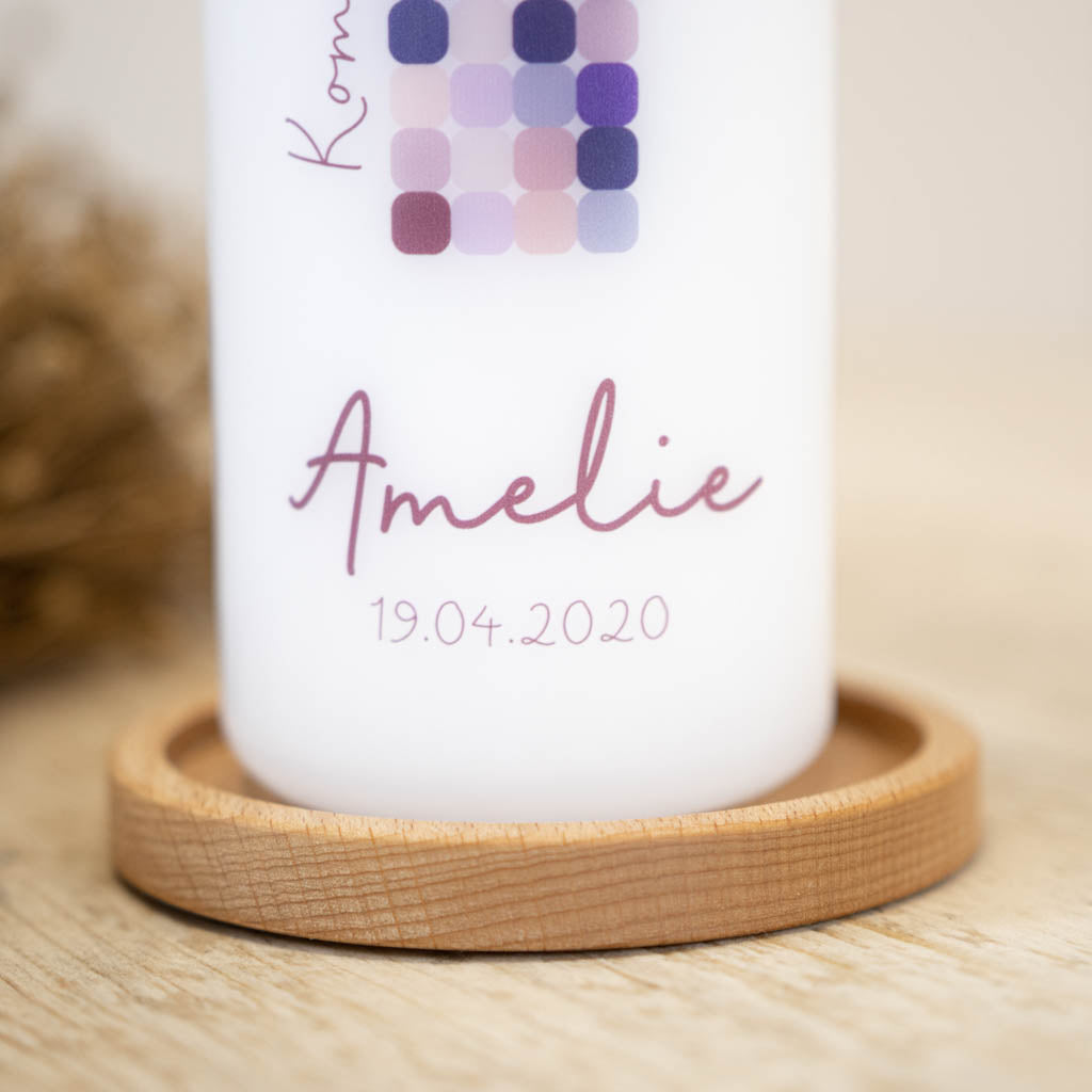 Kerze Kommunion Kreuz Amelie