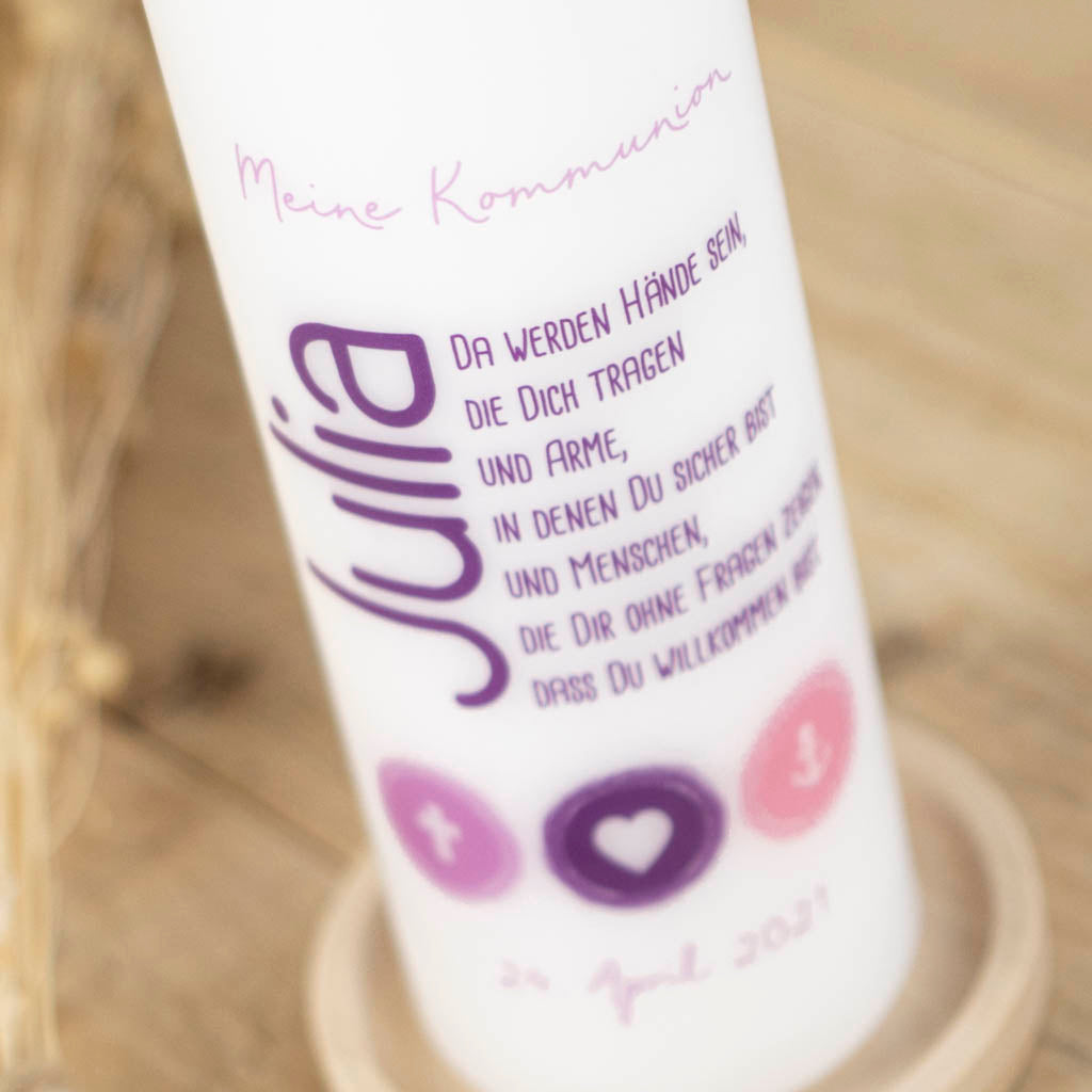 Kommunionkerze Mädchen Julia
