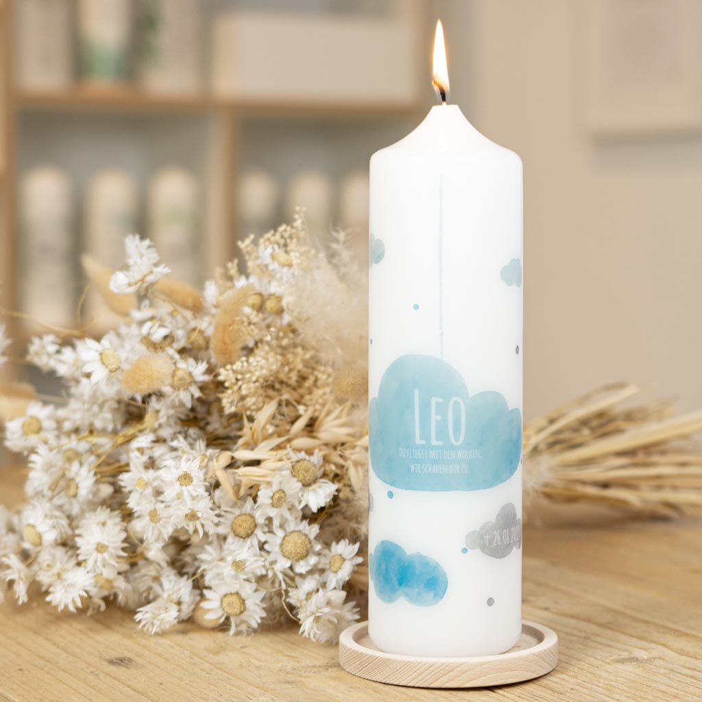 Trauerkerze Sternenkind mit Wolken