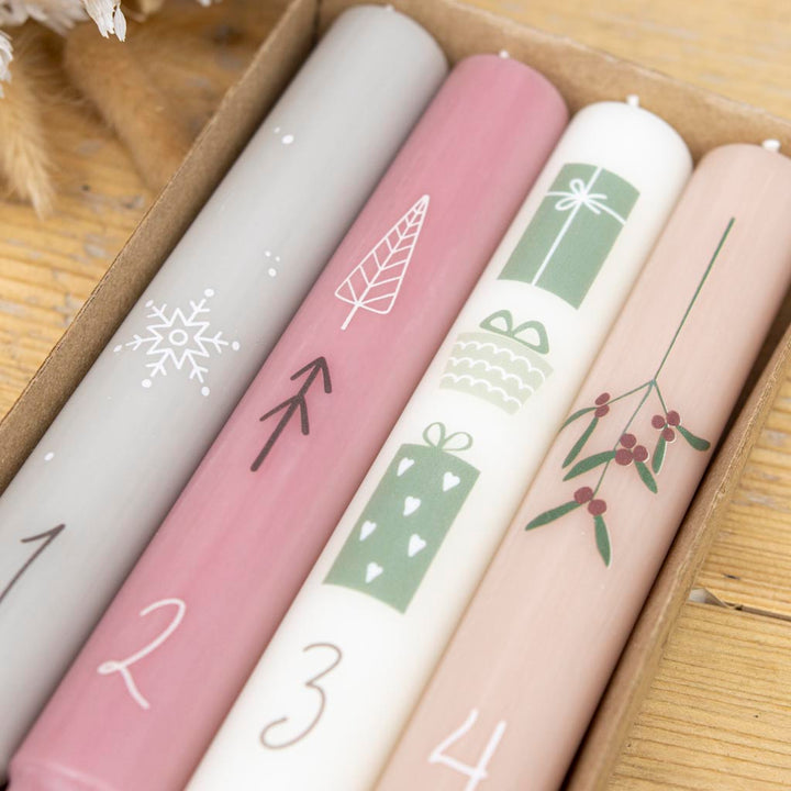 4 Adventskranzkerzen 