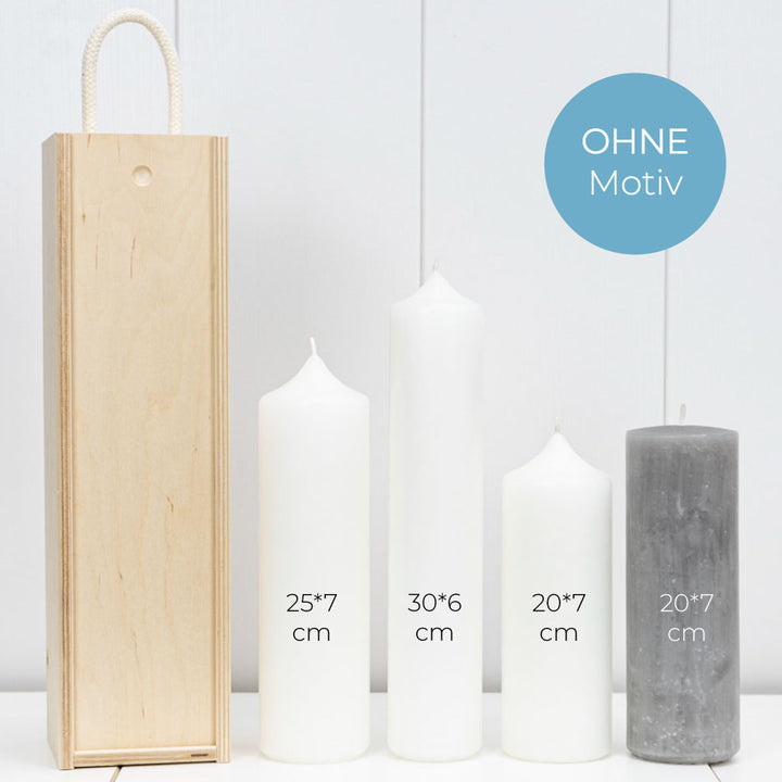 Kerzenbox ohne Motiv bis 30cm