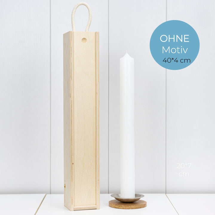 Kerzenbox ohne Motiv für 40cm Kerzen