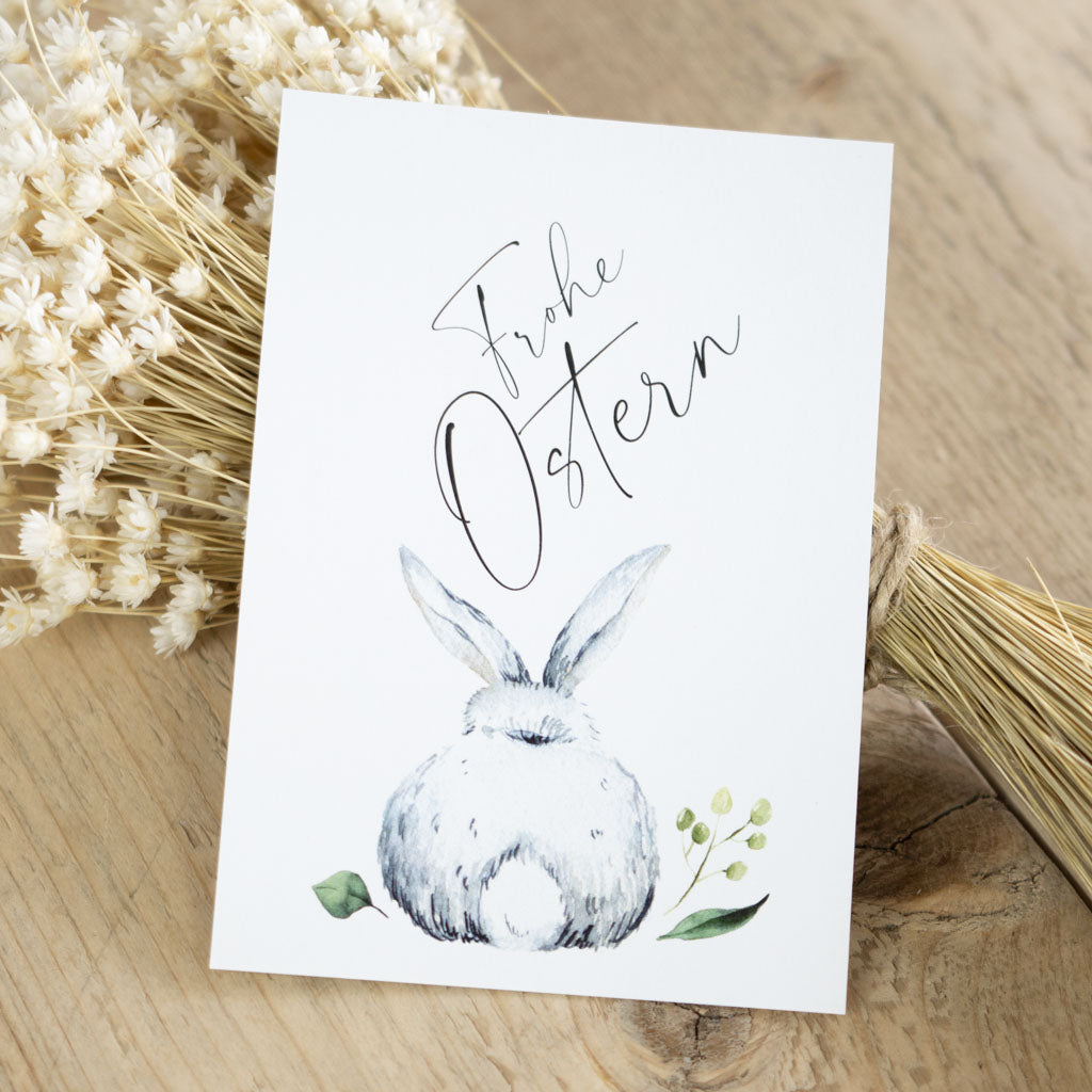 Grußkarte „Ostern Osterhase“ – Osterkarte, DIN A6