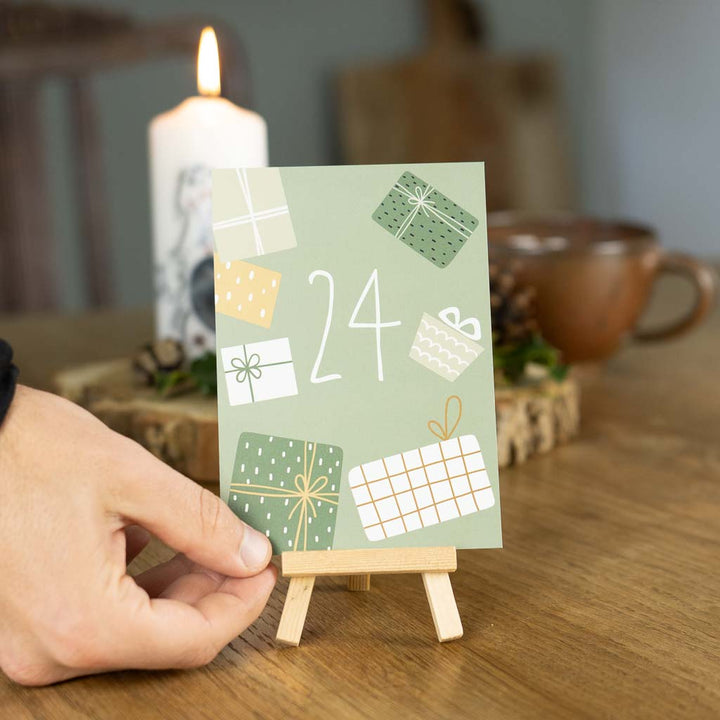 Postkarten Adventskalender 24 Karten