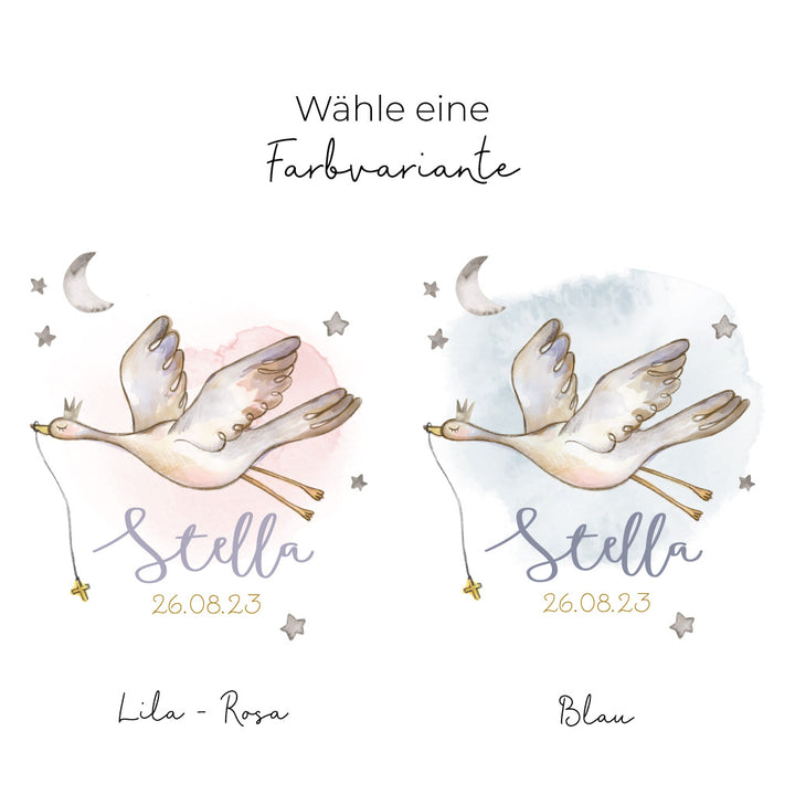 Taufkerze Schwan in 2 Farben