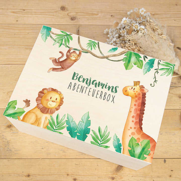 Erinnerungsbox Dschungel mit Tieren