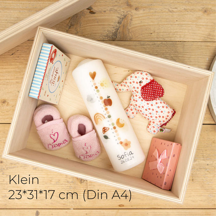 Erinnerungsbox Taufe Geburtstag in Klein für Din A4