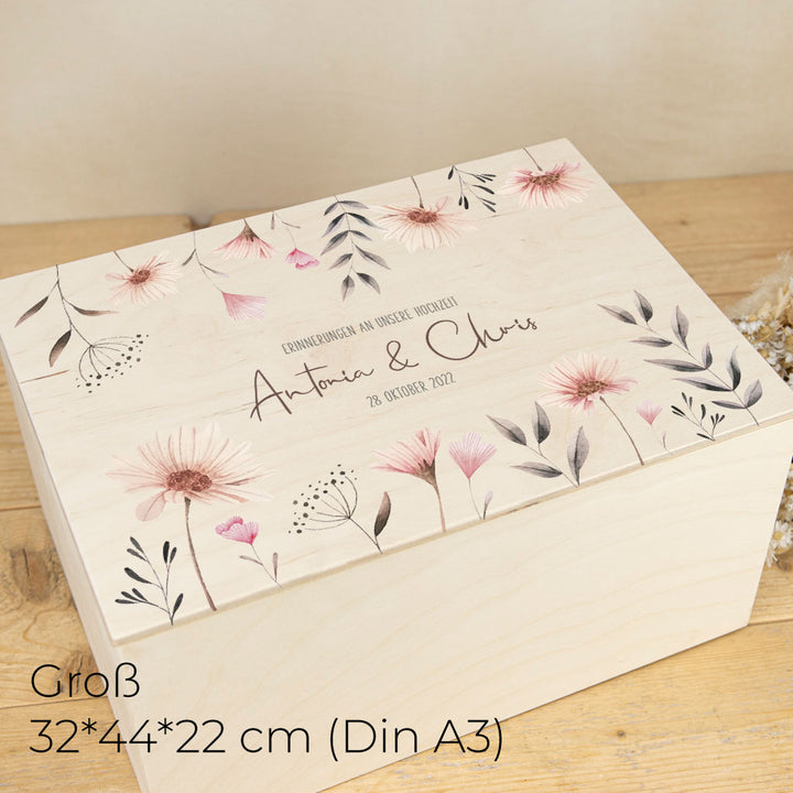 Erinnerungsbox Hochzeit in Groß für Din A3