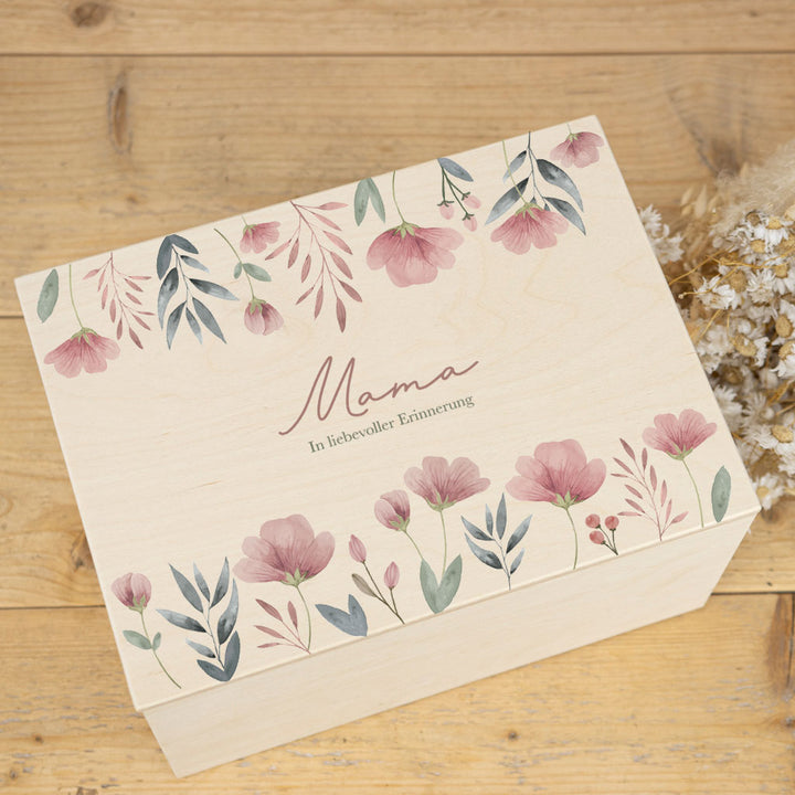 Erinnerungsbox Trauer Blumen