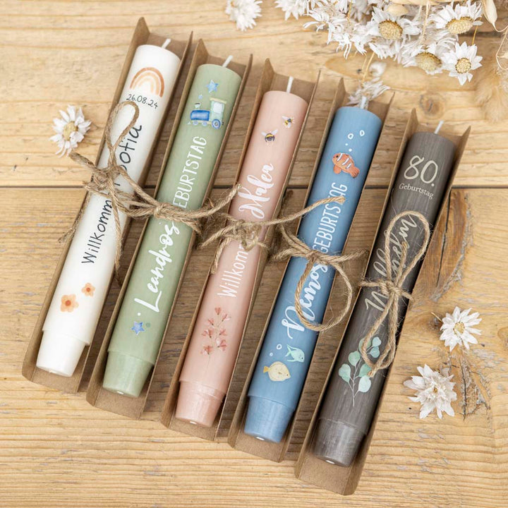 Kerzen als Geschenke für Gäste 