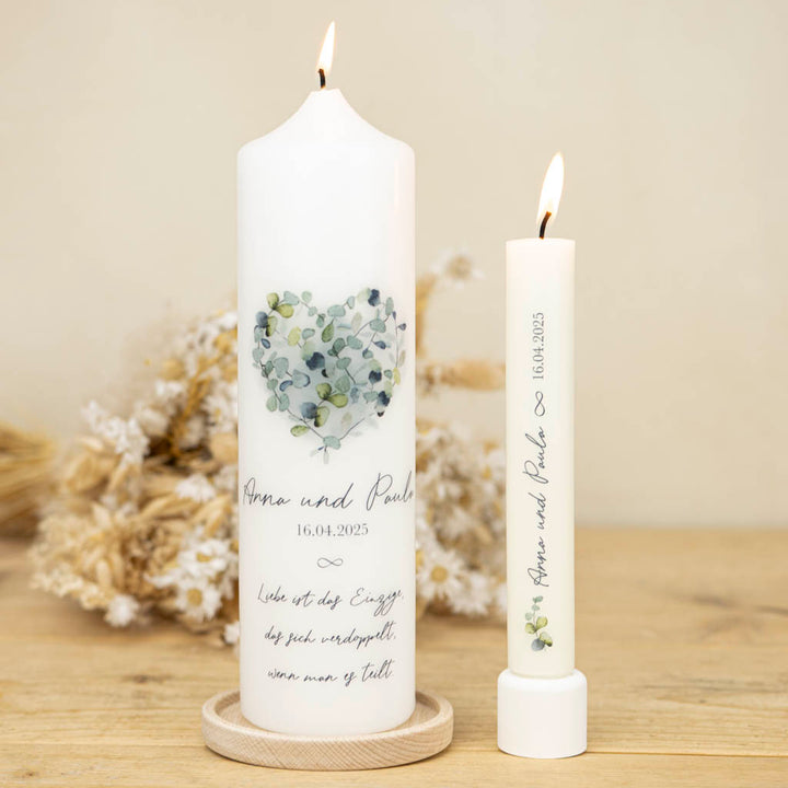 Gastgeschenk Kerze passend zur Hochzeitskerze