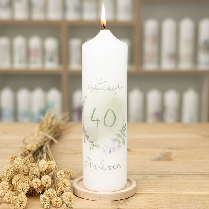 Geburtstagskerze 40