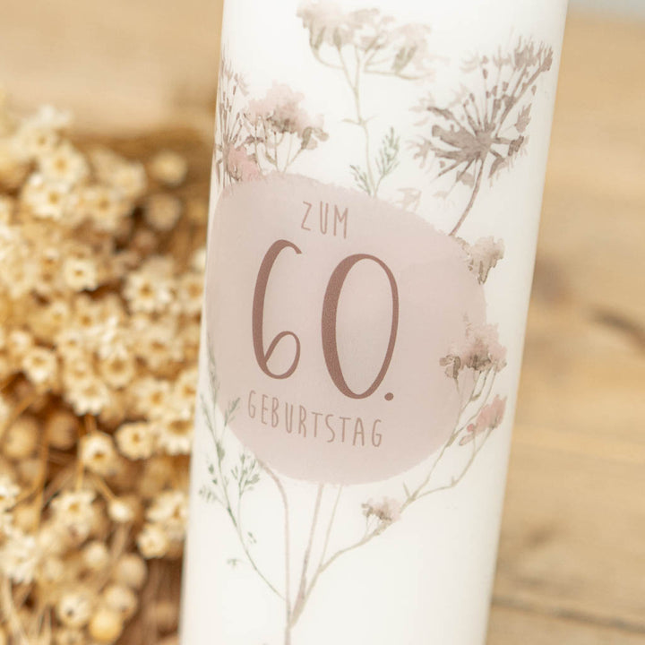 Geburtstagskerze Altrosa