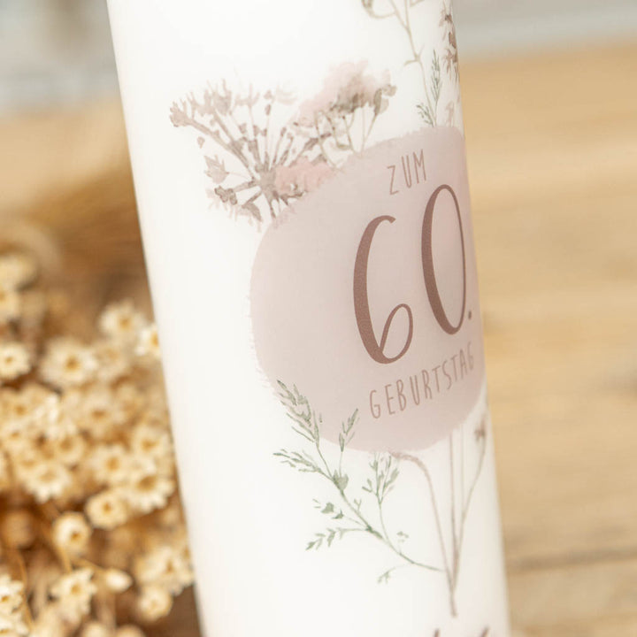 Geburtstagskerze Blumen Mama