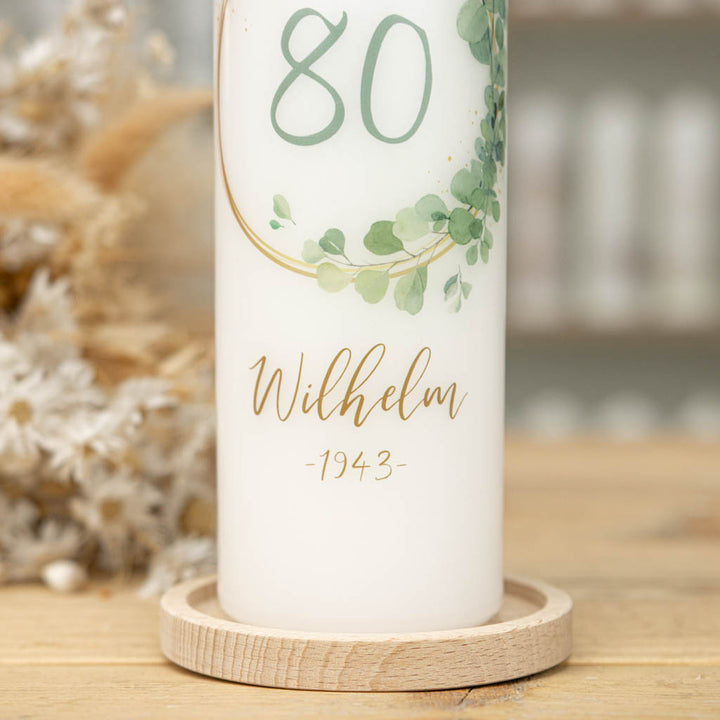 geburtstagskerze 80 mit Namen