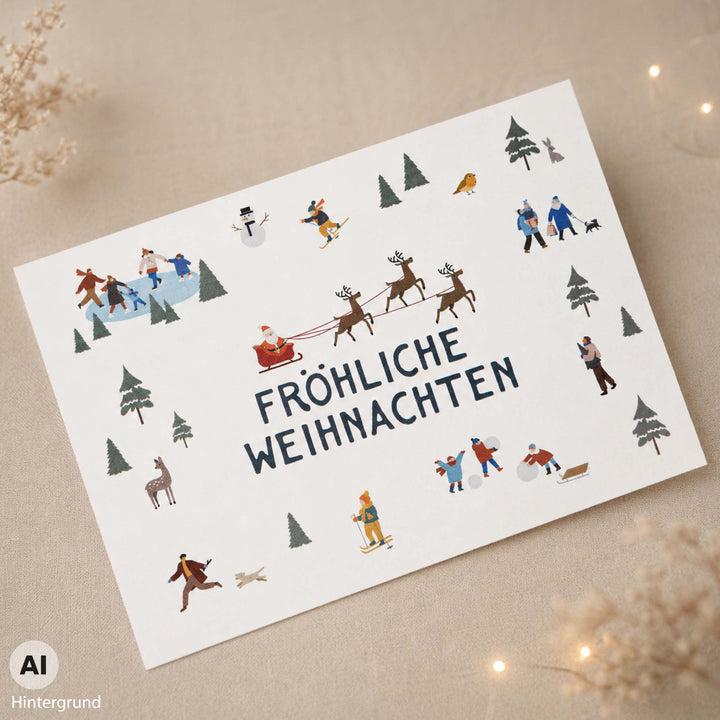 Große Adventskerze 1-24 Wimmelbild