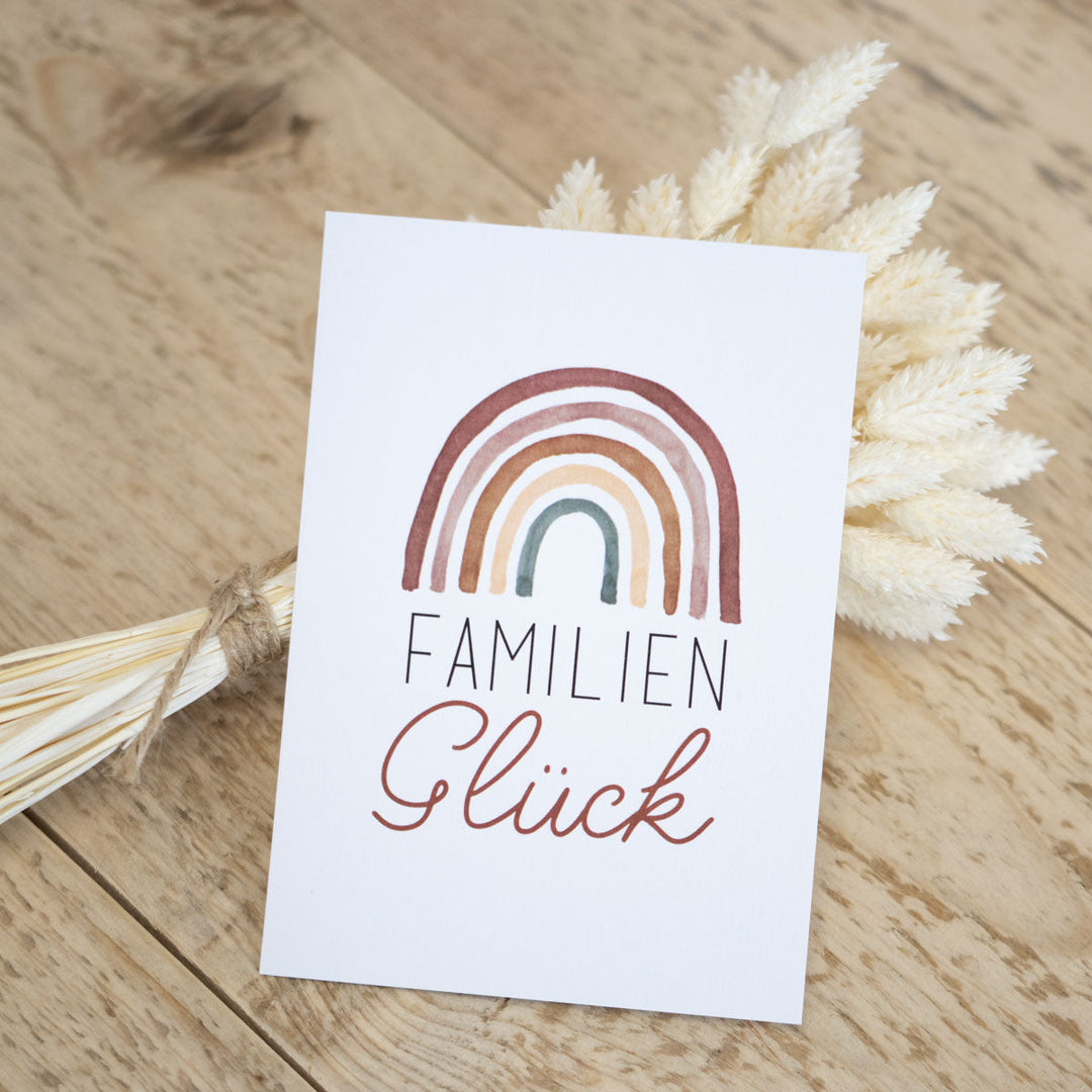 Grußkarte „Familienglück“ – Familienkarte, DIN A6
