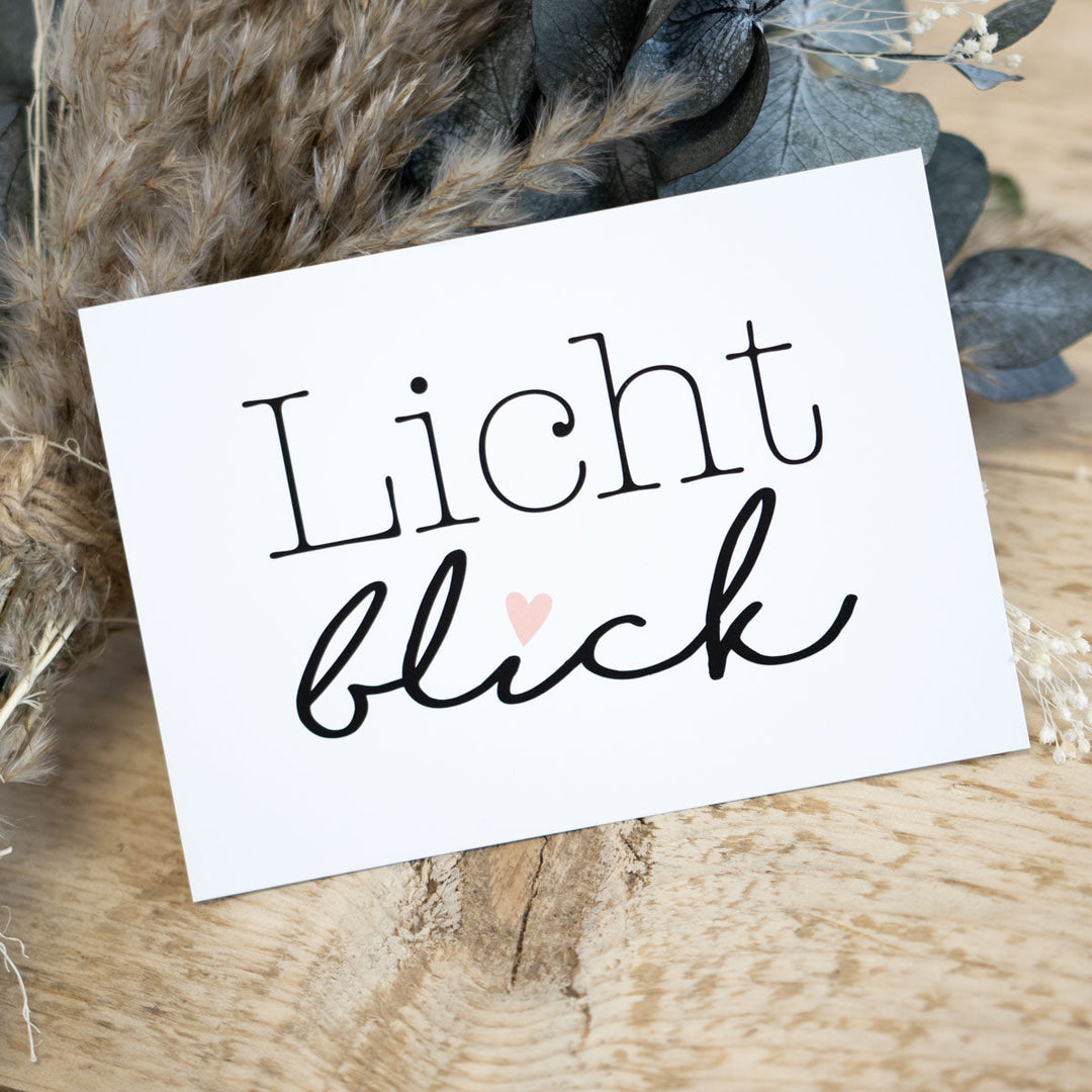 Grußkarte „Lichtblick“ – Mutmach-Karte, DIN A6