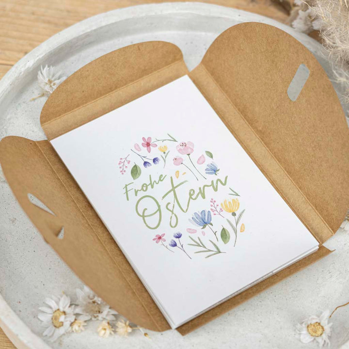 Grußkarten zu Ostern mit Geschenkverpackung