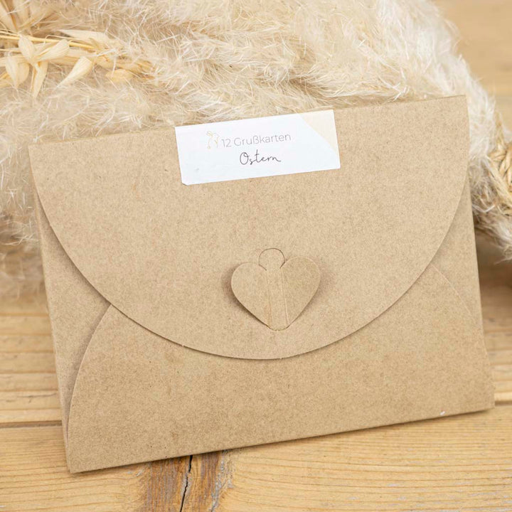 12 Grußkarten Ostern in einer Geschenkverpackung