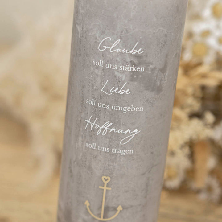Rustikale Kerze Hochzeit Glaube Liebe Hoffnung