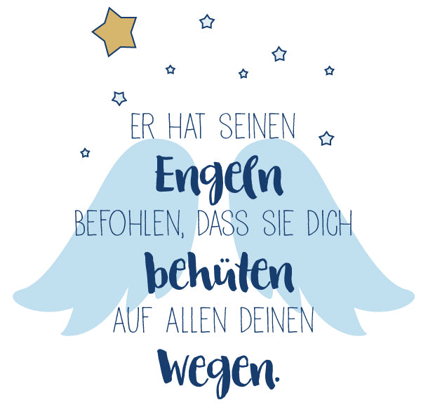Taufspruch mit Engeln
