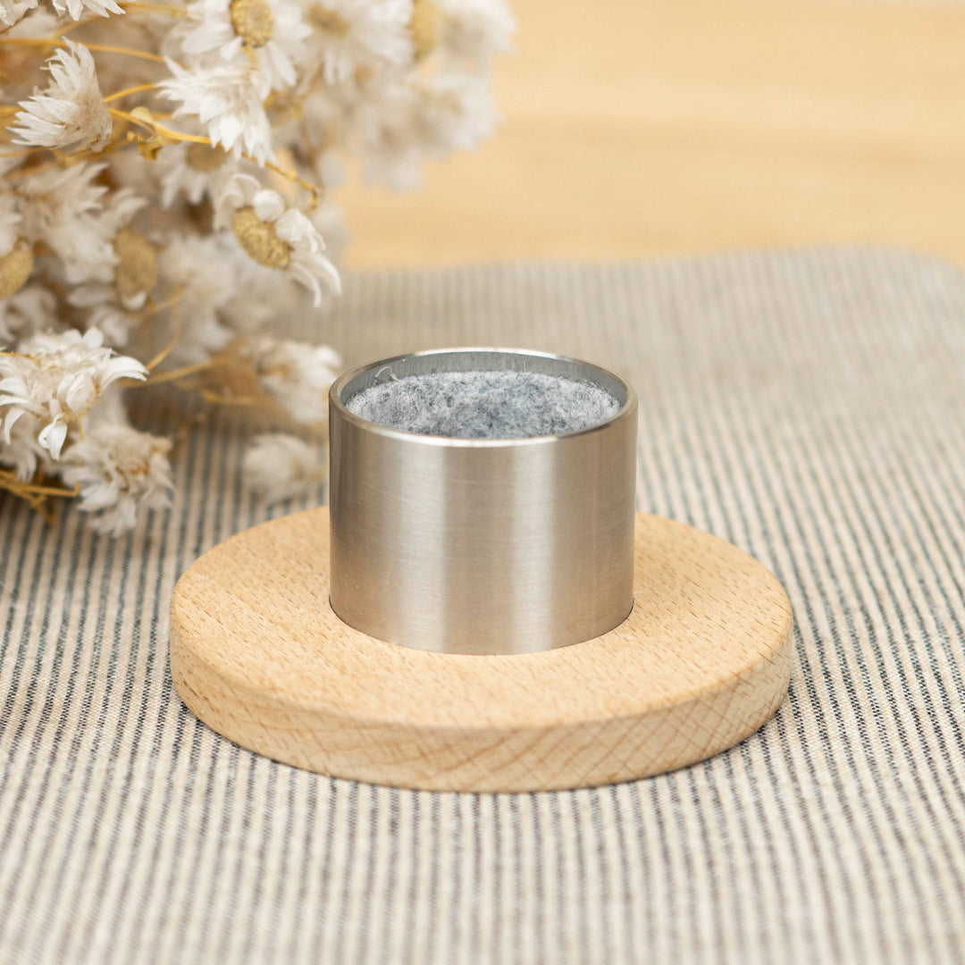 Kerzenständer Metall und Holz für 40*4 cm Kerzen