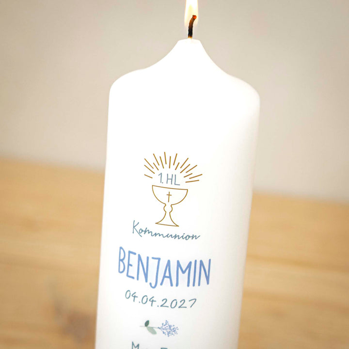 Kommunionkerze Kelch - Benjamin
