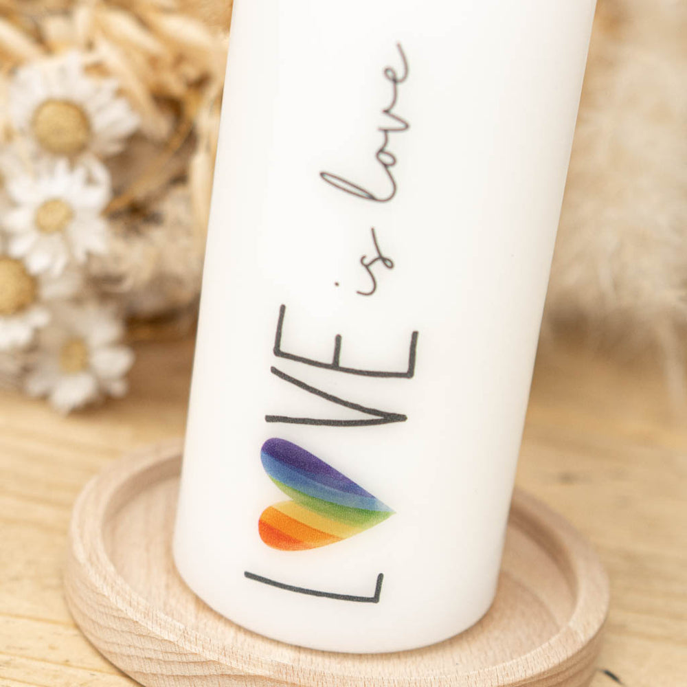 Mutmacher Kerze Pride Regenbogen