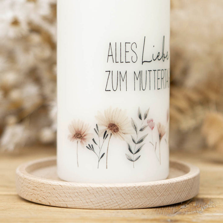 Geschenk Muttertag Kerze