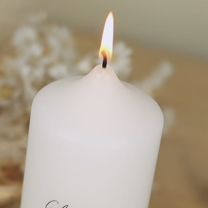 Hochzeitskerze Glaube Liebe Hoffnung in verschiedenen Farben