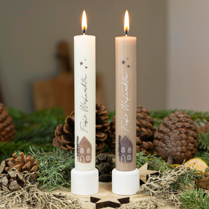 Stabkerze Frohe Weihnachten zum Verschenken