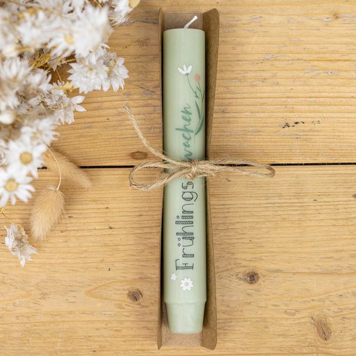 Stabkerze Frühling als Geschenk