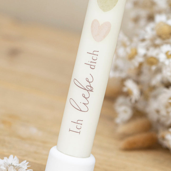 Stabkerze Valentinstag ich liebe dich