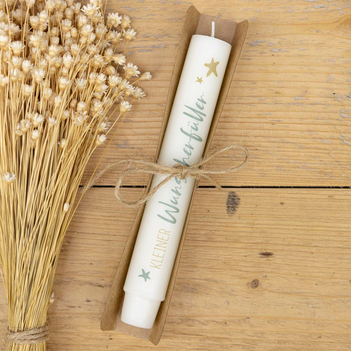 Stabkerze als Geschenk mit Motiv