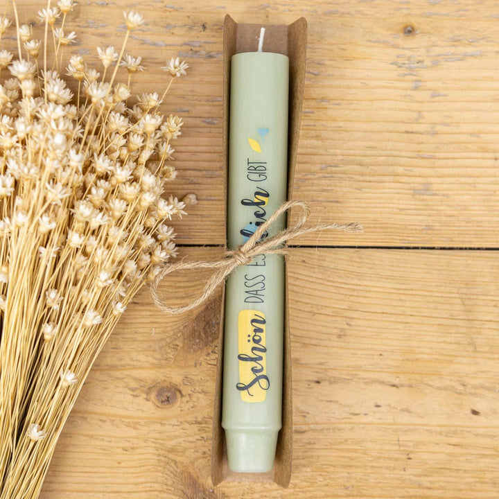 Stabkerze als Geschenk Salbei