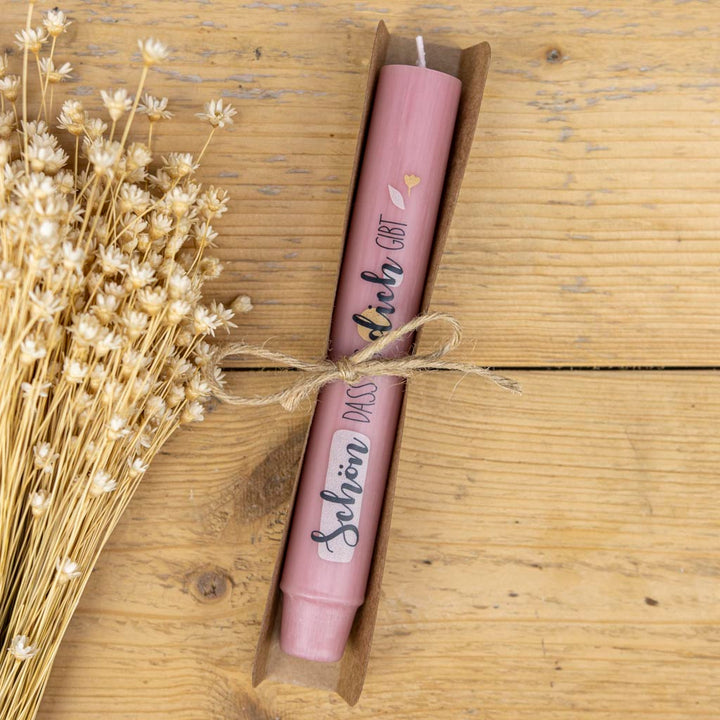Stabkerze als Geschenk Salbei