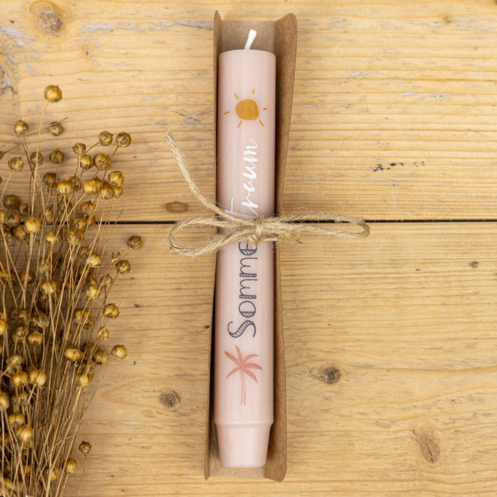 Stabkerze Sommertraum als Geschenk