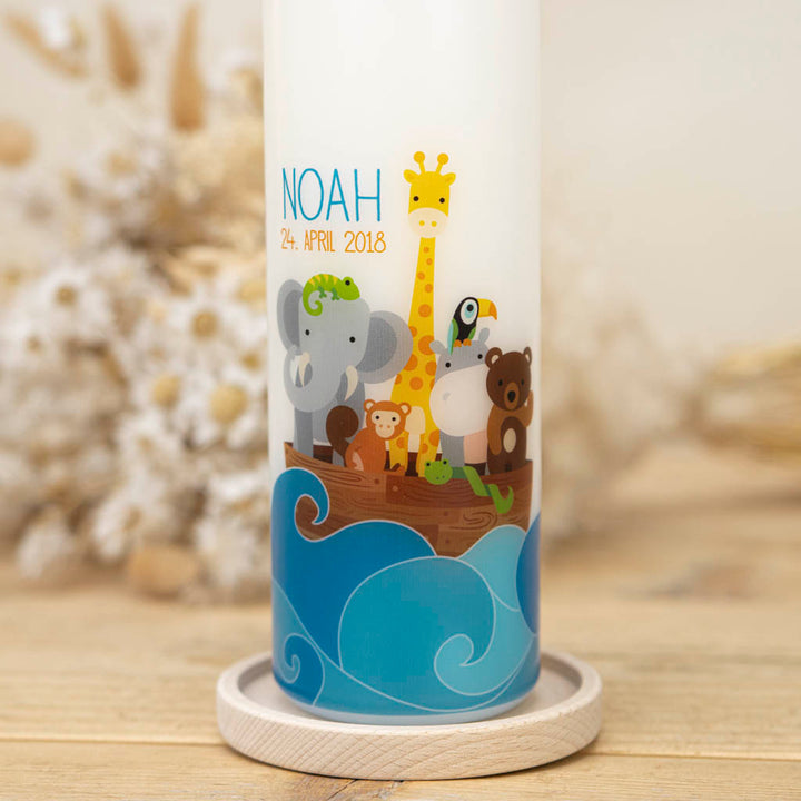 Taufkerze Tiere Arche Noah