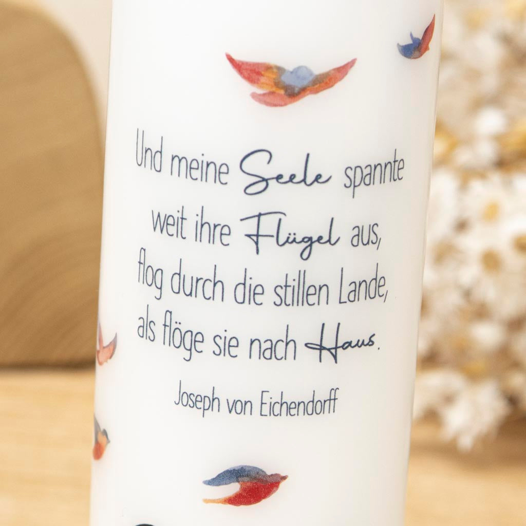 Individuelle Gedenkkerze Mondnacht Eichendorf in wunderschönem Design