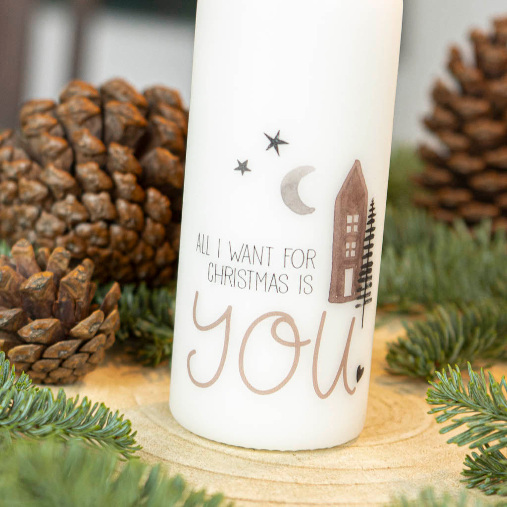 all i want for christmas is you Kerze