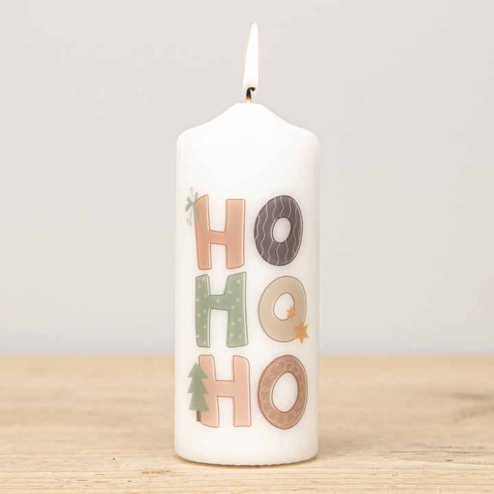 Weihnachtskerze Pastell