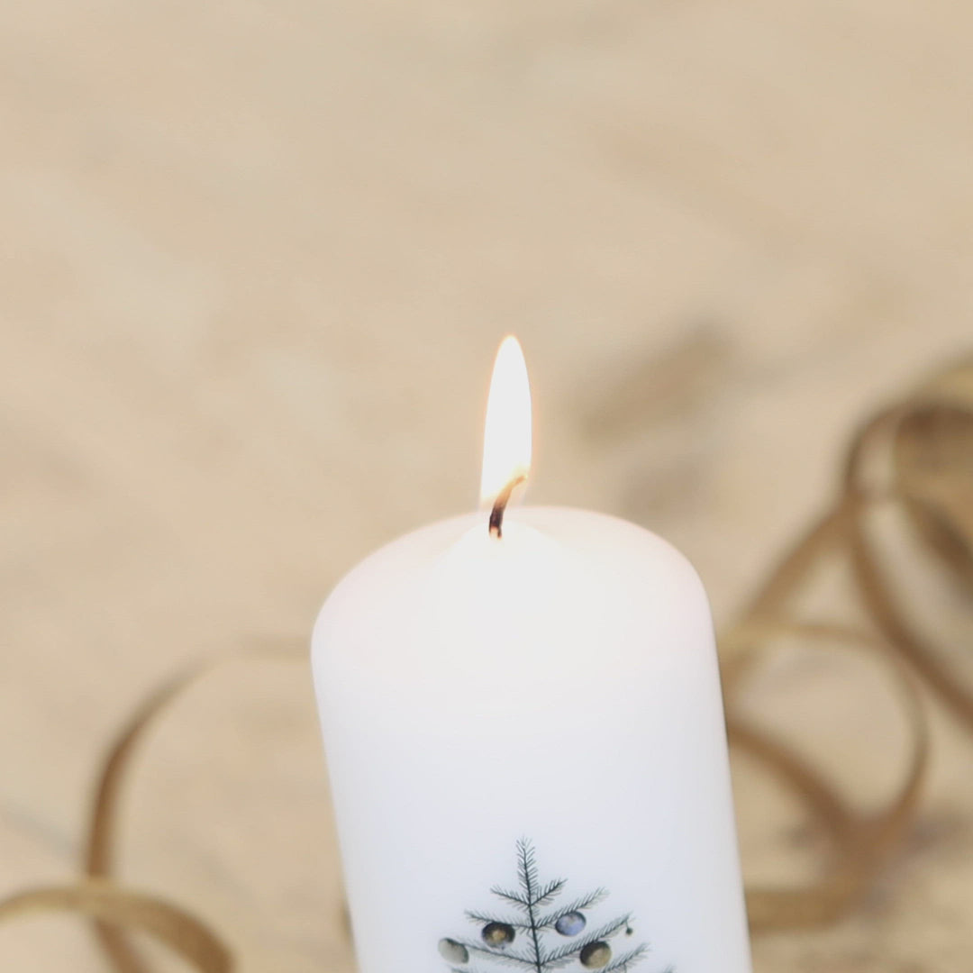 Winter Kerze zum Advent