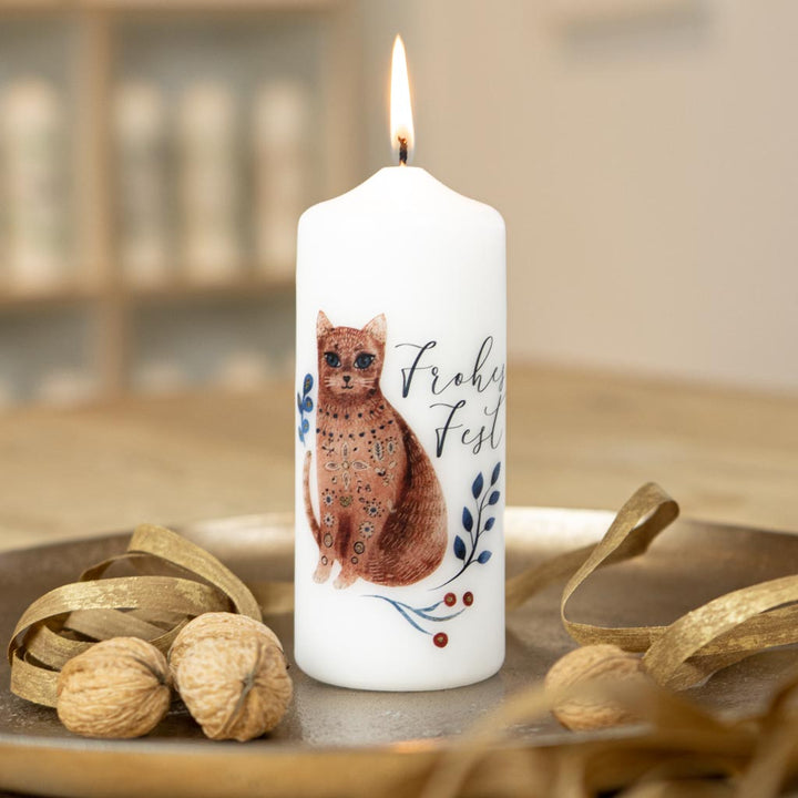 Weihnachtskerze frohes Fest