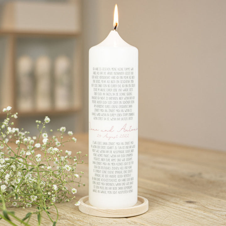 die Hochzeitskerze spricht