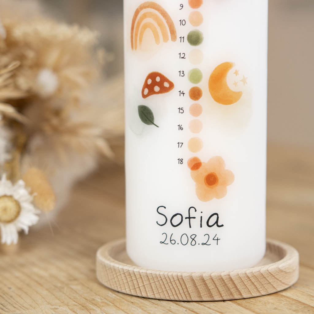 Geburtstagskerze 1 bis 18 - Sofia